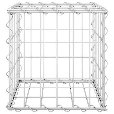 vidaXL Cube Gabion Raised Bed Steel Wire 30x30x30 cm