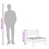 vidaXL Garden Middle Sofas 4 pcs White Solid Pinewood