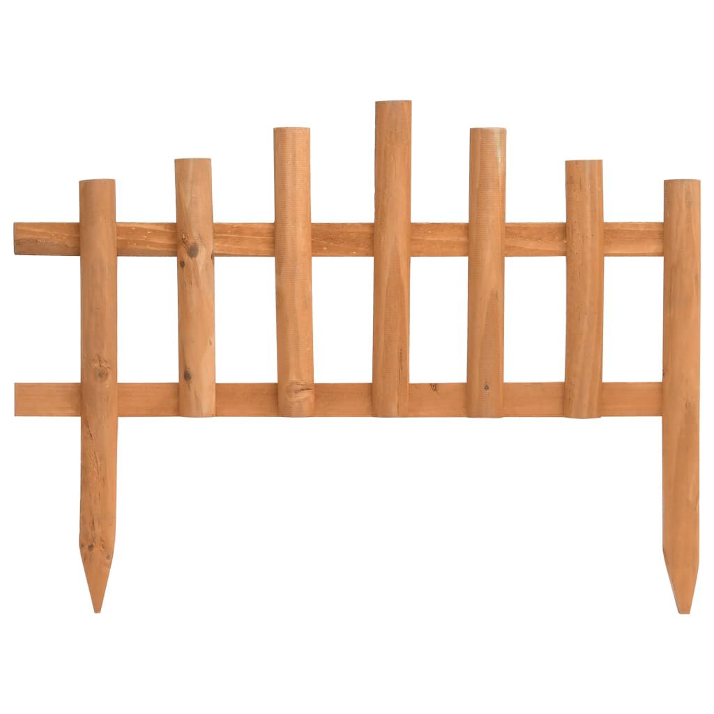vidaXL Lawn Edgings 10 pcs Firwood 4.4 m