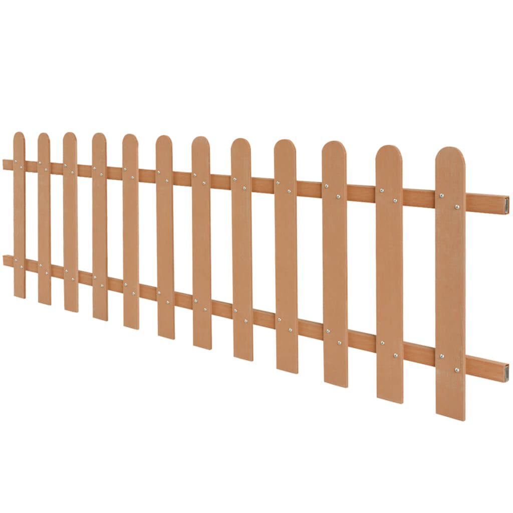 vidaXL Picket Fence WPC 200x60 cm