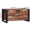 vidaXL Storage Chests Brown 60 x 30 x 30 cm Solid Reclaim wood