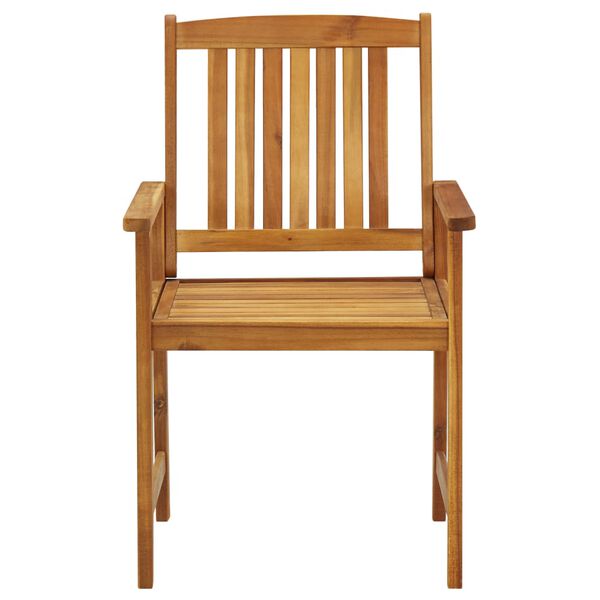 vidaXL Garden Chairs with Cushions 4 pcs Solid Acacia Wood