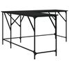 vidaXL Desk Black 149x149x75 cm Engineered Wood