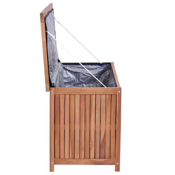 vidaXL Garden Storage Box 120x50x58 cm Solid Teak Wood