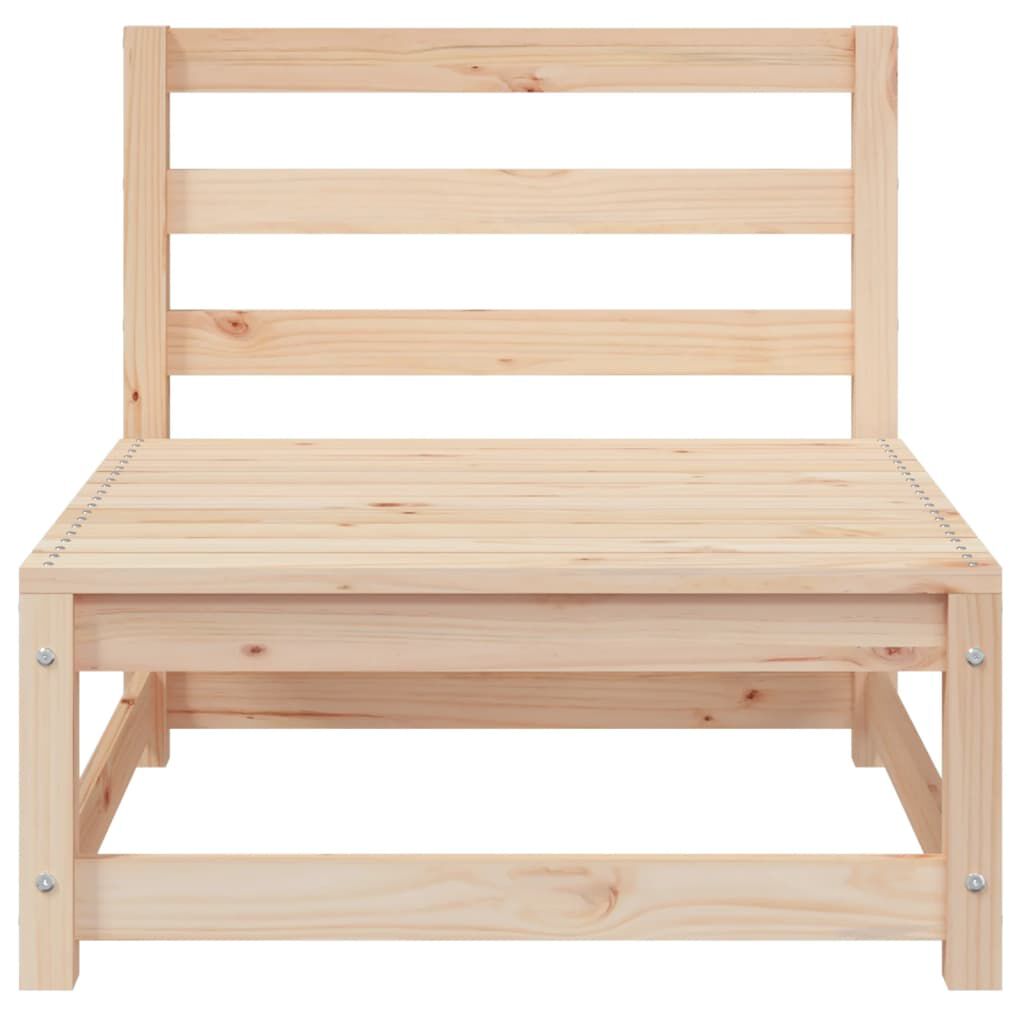 vidaXL Garden Sofas Armless 2 pcs 70x70x67 cm Solid Wood Pine
