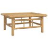 vidaXL 7 Piece Garden Lounge Set with Dark Grey Cushions Bamboo
