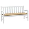 vidaXL Garden Bench Cushion Melange Beige 150x50x7 cm Fabric