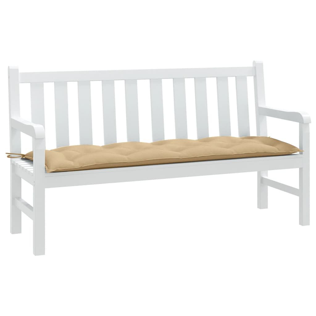 vidaXL Garden Bench Cushion Melange Beige 150x50x7 cm Fabric