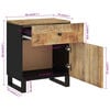 vidaXL Bedside Cabinet 50x33x60 cm Solid Wood Mango&Engineered Wood