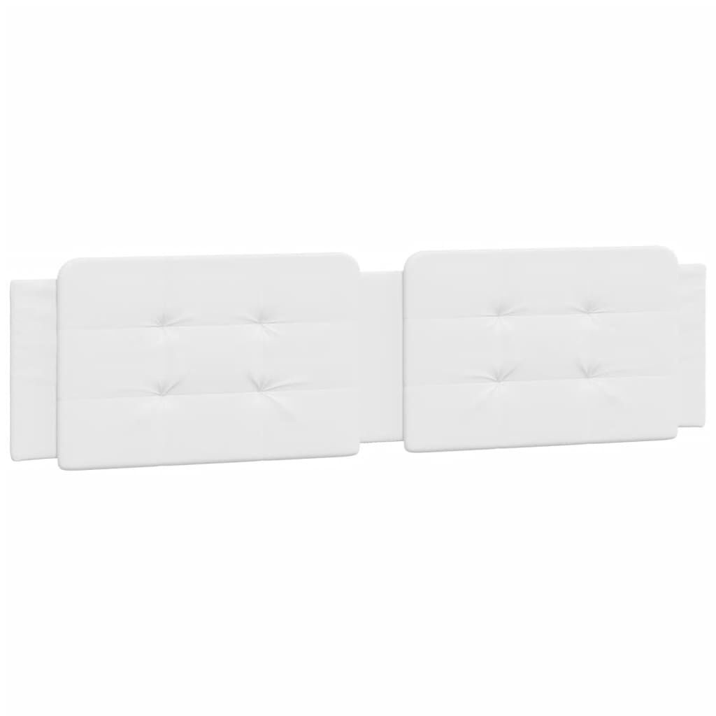 vidaXL Headboard Cushion "Zadar" White 193 cm Faux Leather