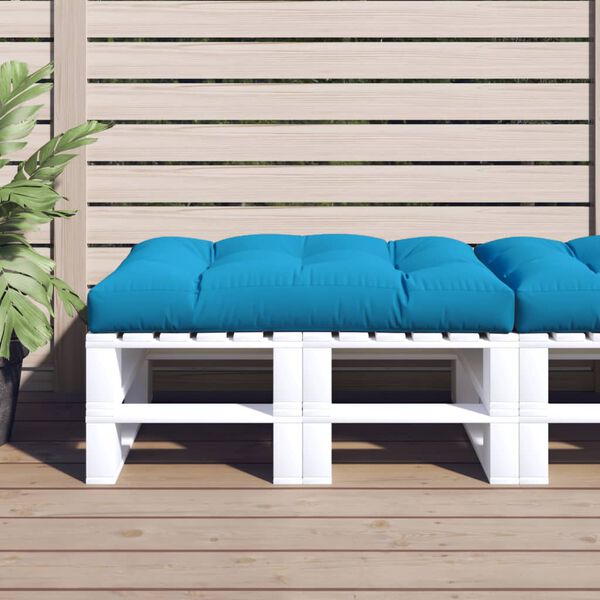 vidaXL Pallet Cushion Blue 120x80x12 cm Fabric