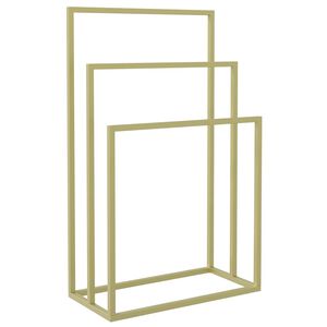 vidaXL Freestanding Towel Rack Gold 48x24x79 cm Iron