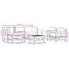 vidaXL 7 Piece Garden Lounge Set with Cushions White Solid Wood
