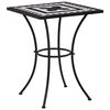 vidaXL Mosaic Bistro Table Black and White 60 cm Ceramic