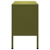 vidaXL TV Cabinet Olive Green 105x35x50 cm Steel