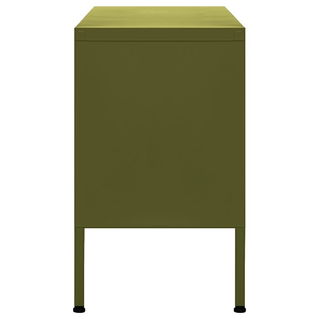 vidaXL TV Cabinet Olive Green 105x35x50 cm Steel