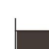 vidaXL 3-Panel Room Divider Brown 150x200 cm Fabric