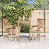 vidaXL Bar Stools 2 pcs Bamboo