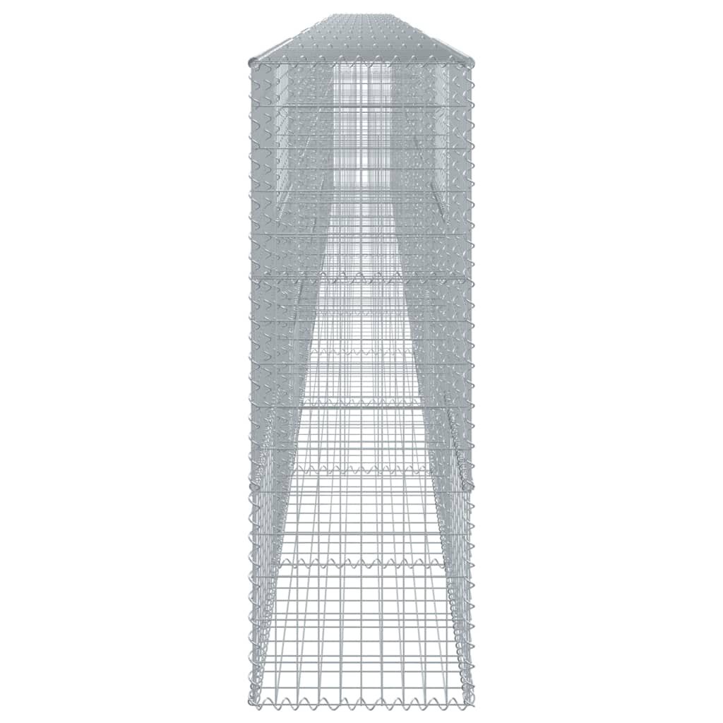 vidaXL Gabion Basket with Cover 1100x50x150 cm Galvanised Iron