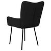 vidaXL Dining Chairs 2 pcs Black Velvet