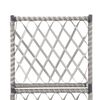 vidaXL Trellis Raised Bed with 1 Pot 30x30x107 cm Poly Rattan Grey