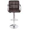 vidaXL Bar Stools 2 pcs Brown Faux Leather