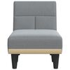 vidaXL Chaise Longue Light Grey Fabric