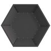 vidaXL Fire Pit Black 100 x 100 x 28 cm Cold-rolled steel