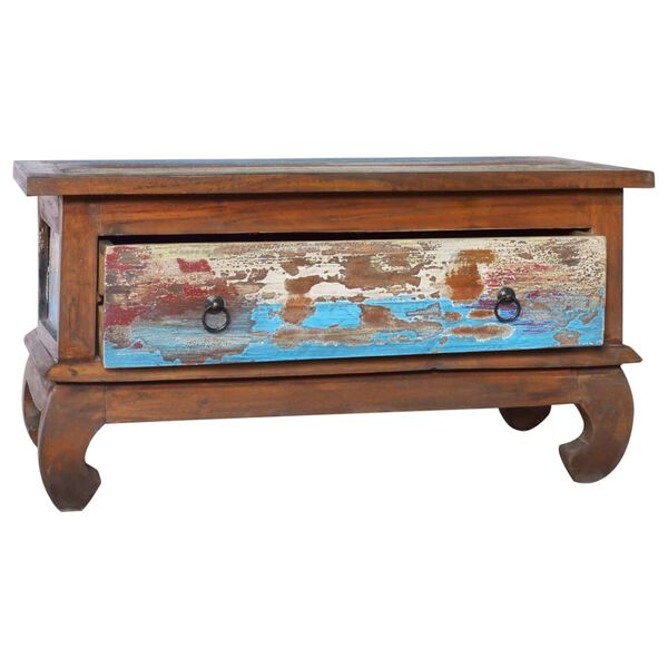 vidaXL Coffee Table 80x50x40 cm Reclaimed Teak Wood