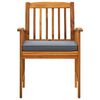 vidaXL 5 Piece Garden Dining Set with Cushions Solid Acacia Wood