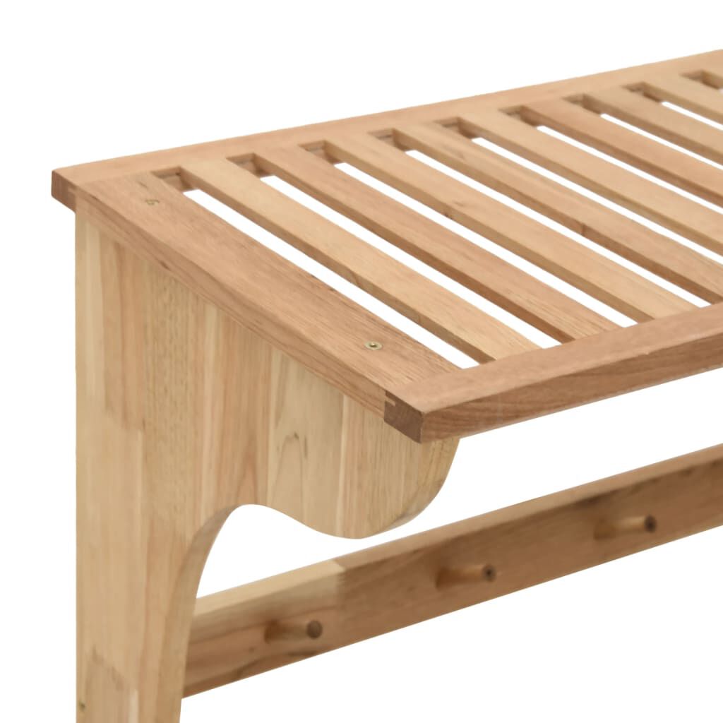 vidaXL Towel Rack 60x30x35 cm Solid Wood Walnut