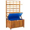 vidaXL Storage Box with Trellis 99x55x160 cm Solid Acacia Wood