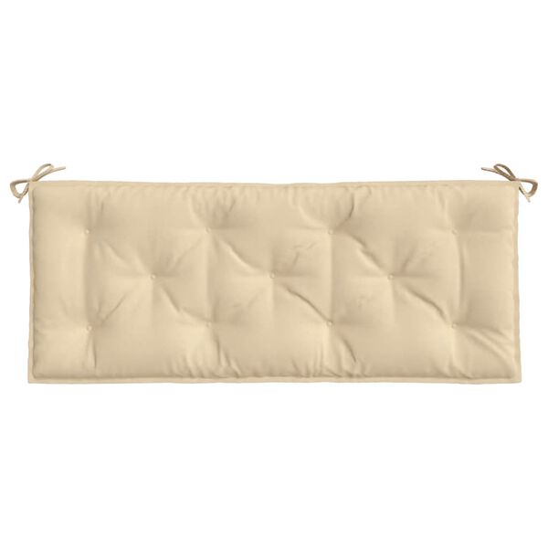 vidaXL Garden Bench Cushion Beige 120x50x7 cm Oxford Fabric
