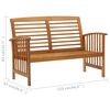 vidaXL 5 Piece Garden Lounge Set Solid Acacia Wood