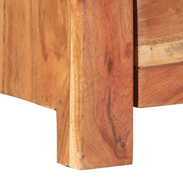vidaXL TV Cabinet 110x30x40 cm Solid Acacia Wood