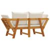 vidaXL Garden Bench with Cushions 2-in-1 Solid Wood Acacia