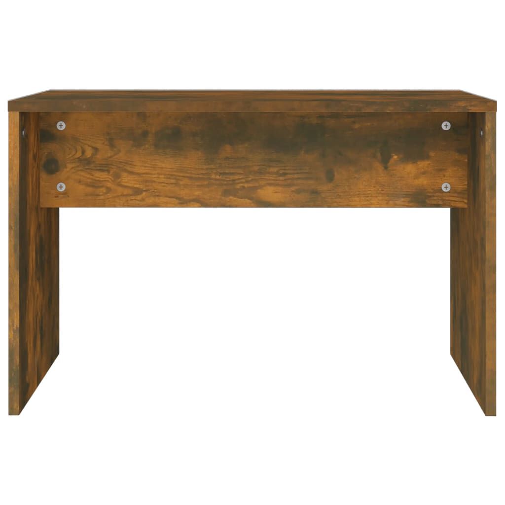 vidaXL Dressing Stool Smoked Oak 70x35x45 cm Engineered Wood