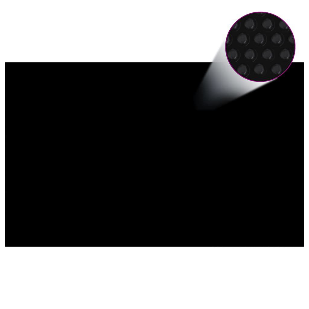 vidaXL Floating PE Solar Pool Film 260x160 cm Black and Blue