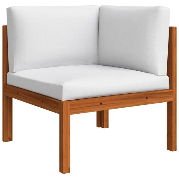 vidaXL 4-Seater Garden Sofa with Cushion Solid Acacia Wood