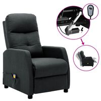vidaXL Electric Massage Chair Dark Grey Fabric
