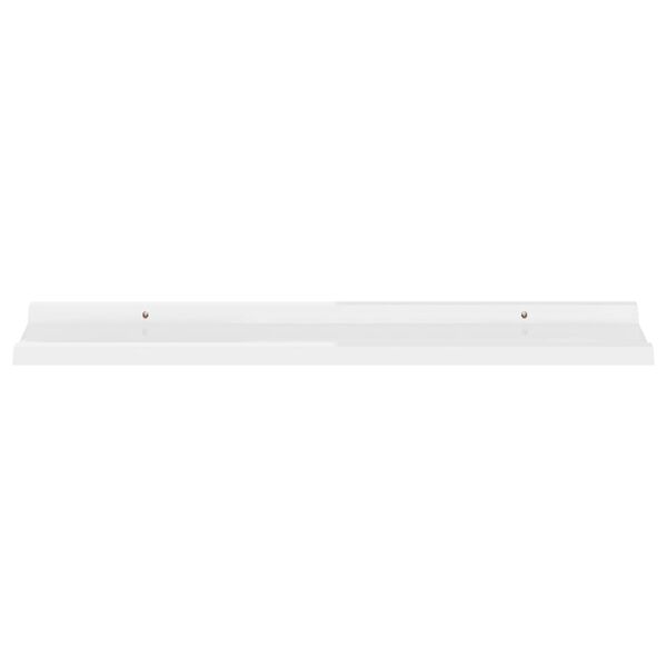 vidaXL Wall Shelves 4 pcs High Gloss White 80x9x3 cm