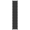 vidaXL Shoe Rack Black 44x32x174 cm PP