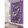 vidaXL Telescopic Shoe Rack with Rods Aluminium