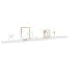 vidaXL Wall Shelves 2 pcs White 115x9x3 cm