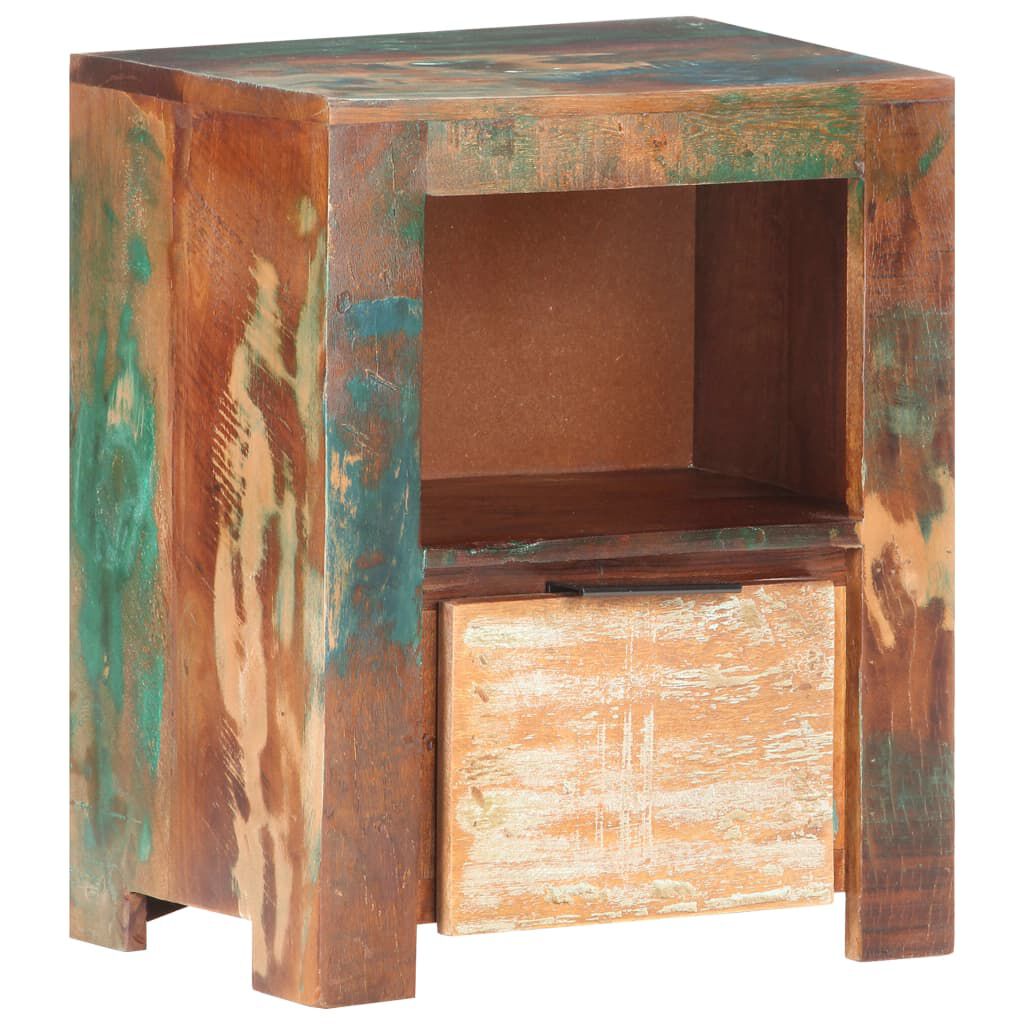 vidaXL Bedside Cabinet 40x30x50 cm Solid Reclaimed Wood