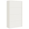 vidaXL File Cabinet White 105x40x180 cm Steel