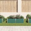 vidaXL Raised Garden Bed 160x80x45 cm Galvanised Steel Green