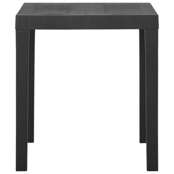 vidaXL Garden Table Grey 79x65x72 cm Plastic