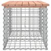 vidaXL Garden Bench Gabion Design 103x44x42 cm Solid Wood Douglas