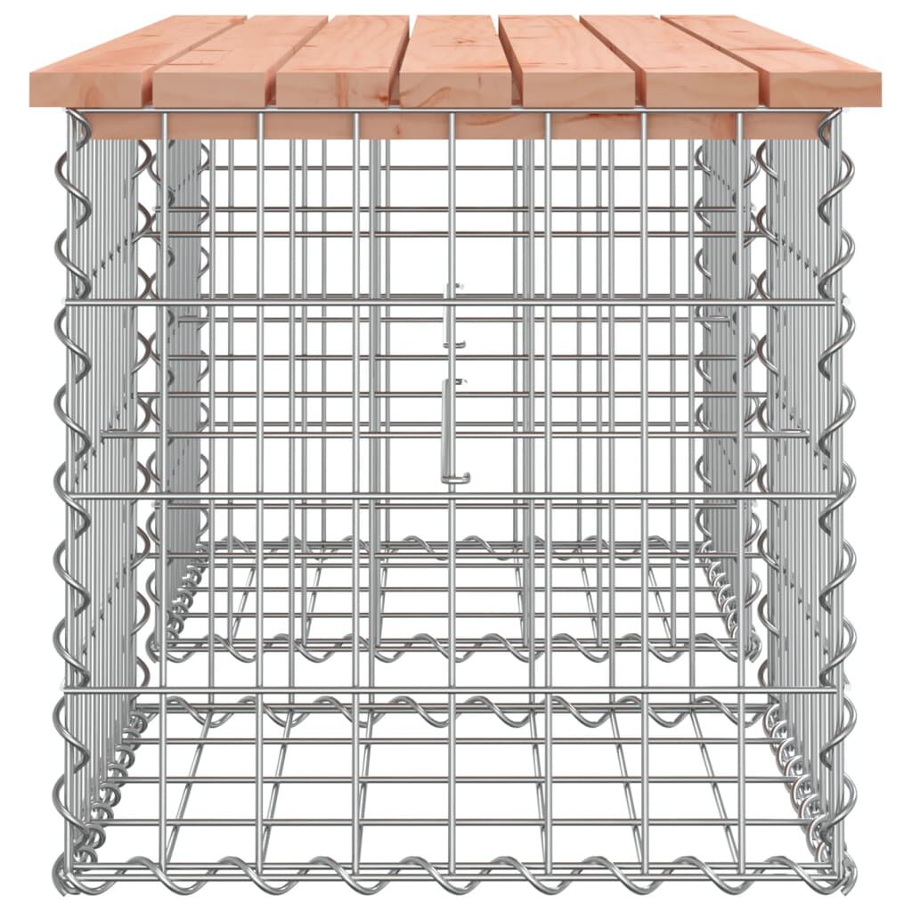 vidaXL Garden Bench Gabion Design 103x44x42 cm Solid Wood Douglas